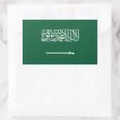 Saudi Arabia Flag Rechthoekige Sticker (Tas)