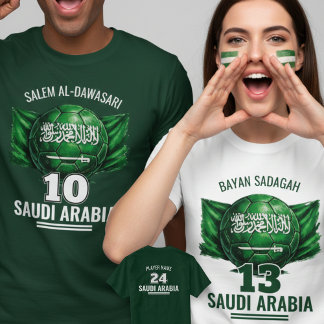 Saudi Arabia Football National Flag Heritage Socce T-shirt