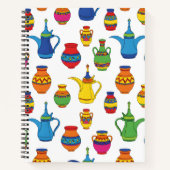 Saudi Arabian Pottery & Dallah Pattern Notitieboek (Voorkant)