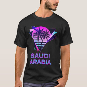 Saudi-Arabië 80 jaar palmboom Retro Saudi-Arabië S T-shirt