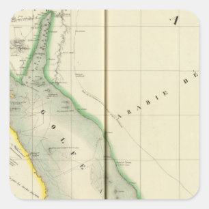 Saudi-Arabië, Azië 77 Vierkante Sticker
