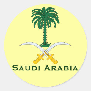 Saudi-Arabië CirkelSticker* Ronde Sticker