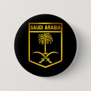 Saudi-Arabië Emblem Ronde Button 5,7 Cm