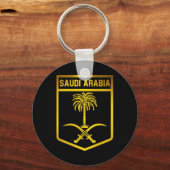 Saudi-Arabië Emblem Sleutelhanger (Voorkant)