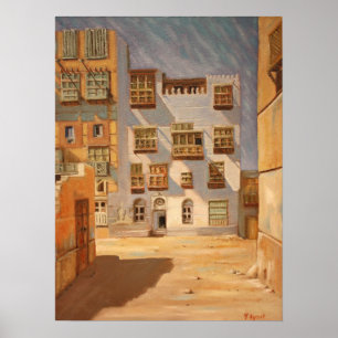 Saudi-Arabië Jeddah Old Town 02 Poster