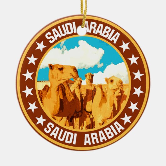 Saudi-Arabië Keramisch Ornament (Voorkant)