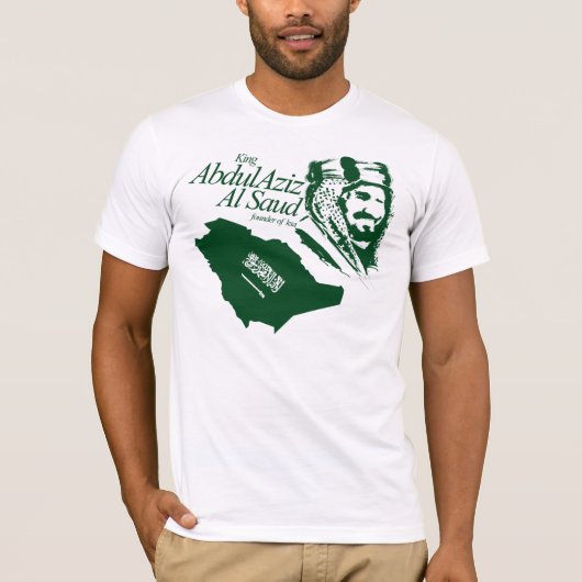 saudi - arabië - koning abdulaziz t-shirt (Voorkant)