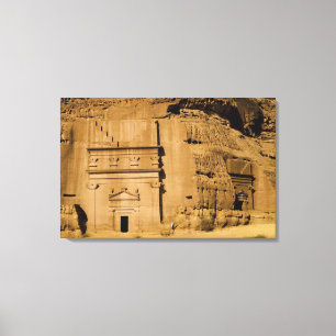 Saudi-Arabië, locatie van Madain Saleh, oud 3 Canvas Afdruk