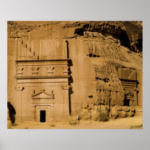 Saudi-Arabië, locatie van Madain Saleh, oud 3 Poster