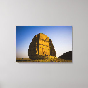 Saudi-Arabië, locatie van Madain Saleh, oud 4 Canvas Afdruk