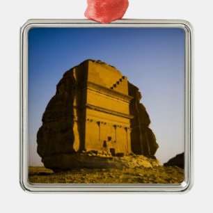 Saudi-Arabië, locatie van Madain Saleh, oud 4 Metalen Ornament