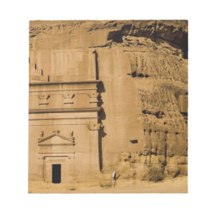 Saudi-Arabië, plaats Madain Saleh, oud 3 Notitieblok