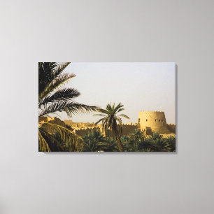 Saudi-Arabië, Riyad, oude stad Al-Diriya van Saud Canvas Afdruk