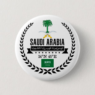 Saudi-Arabië Ronde Button 5,7 Cm