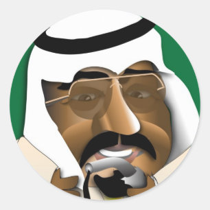 Saudi-Arabië Ronde Sticker