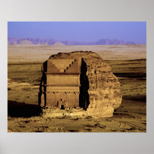 Saudi-Arabië, site van Madain Saleh, oud Poster