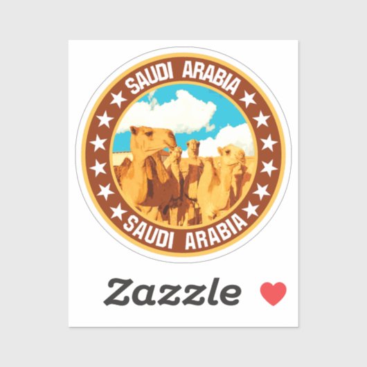 Saudi-Arabië Sticker (Vel)