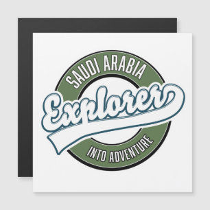 Saudi-Arabië-verkenner in avonturenlogo