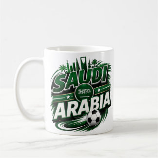 Saudi-Arabië Voetbalfan Mok | Groene Voetbal Onder
