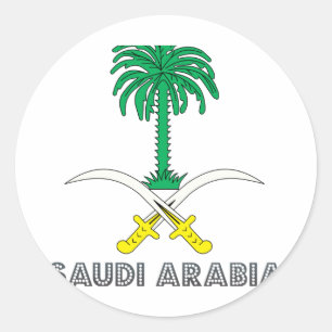 Saudi Emblem Ronde Sticker
