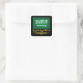 "Saudi Pride" Vierkante Sticker (Tas)