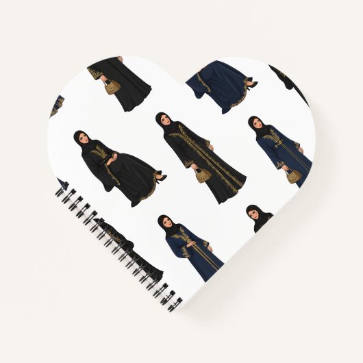 Saudi Women in  Abayas Notitieboek (Voorkant)