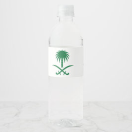 saudisch ontwerp waterfles etiket