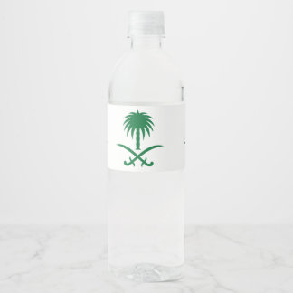 saudisch ontwerp waterfles etiket