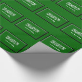 Saudische vlag cadeaupapier (Hoek)
