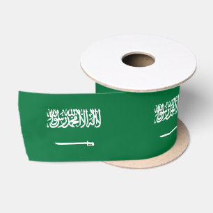 Saudische vlag en Saoedi-Arabië reizen, vakantie/s Lint