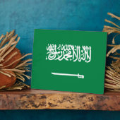 Saudische vlag fotoplaat (Zijkant)