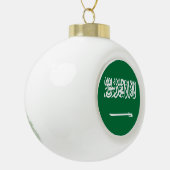 Saudische vlag keramische bal ornament (Links)
