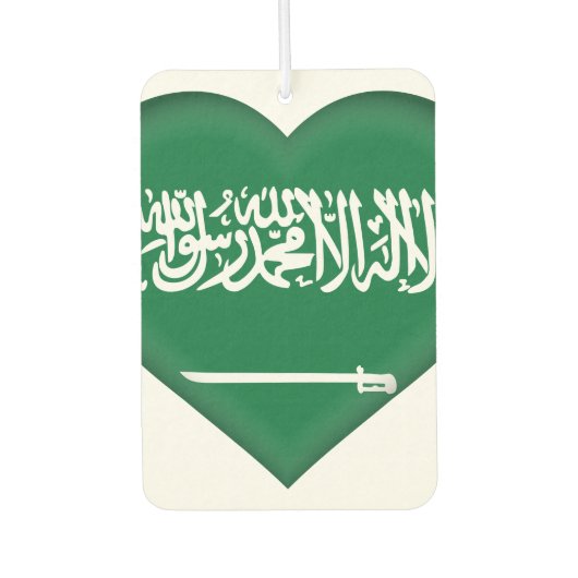 Saudische vlag luchtverfrisser (Voorkant)