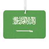 Saudische vlag luchtverfrisser (Achterkant)
