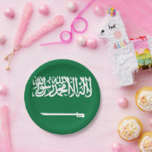 Saudische vlag papieren bordje (Feest)