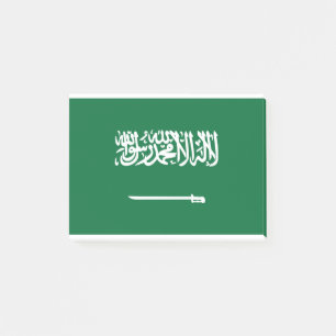 Saudische vlag post-it® notes