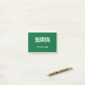 Saudische vlag post-it® notes (Op bureau)