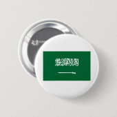Saudische vlag ronde button 5,7 cm (Voorkant /achterkant)