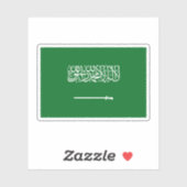 Saudische vlag sticker (Vel)
