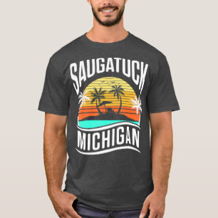Saugatuck Michigan Sunset Vacation T-shirt