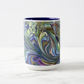 Sauge d'olive vert, mauve bleu bordeaux tasse à ca (Centre)