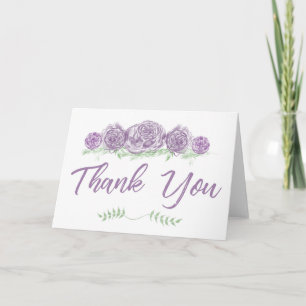Sauge et carte de remerciements de Lavendar