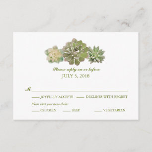 Sauge   RSVP l'épousant d'aquarelle de Succulents