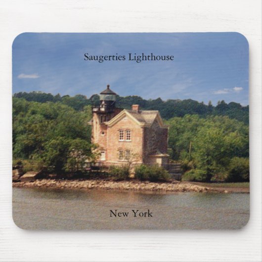 Saugerties vuurtoren mousepad muismat (Voorkant)