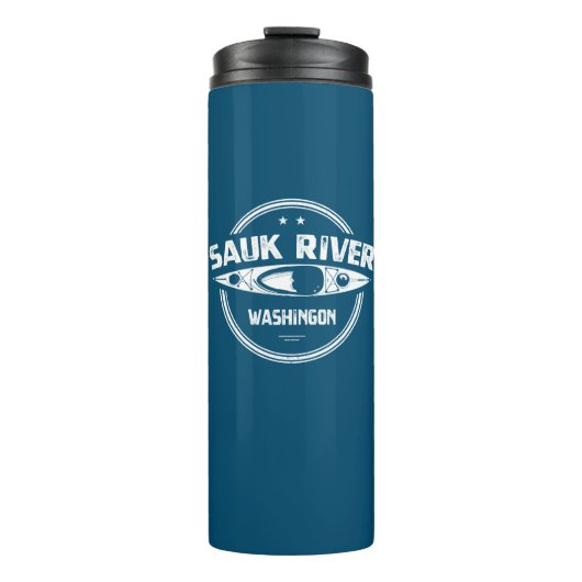Sauk River Washington Kayaking Thermosbeker (Voorkant)