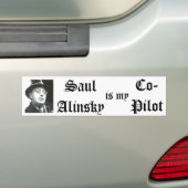 Saul Alinsky is mijn co-Pilot bumper sticker (Op auto)