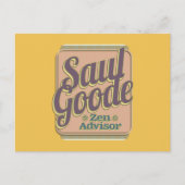Saul Goode Zen Advisor Gold BG Briefkaart (Voorkant)