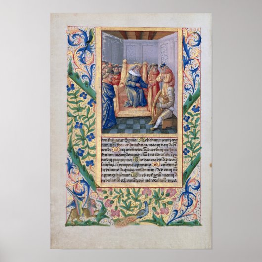 Saul luistert naar David en speelt de harp Poster (Voorkant)