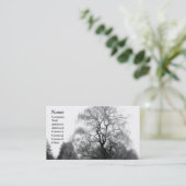 Saule Black&White - cartes de visite (Debout devant)