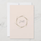 Saule Blanc Rose Moderne Eucalyptus Carte de Faire (Dos)